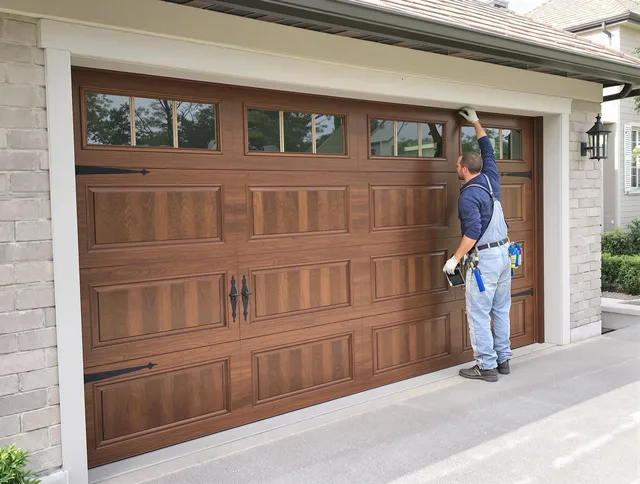 Custom garage door showcase by Waterbury Garage Door Repair in Waterbury