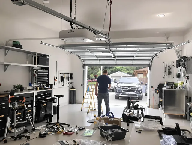 Garage door opener installation by Waterbury Garage Door Repair in Waterbury