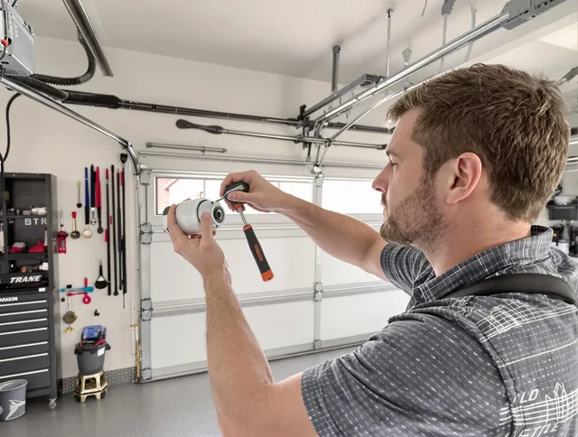 Garage door opener repair service by Waterbury Garage Door Repair in Waterbury