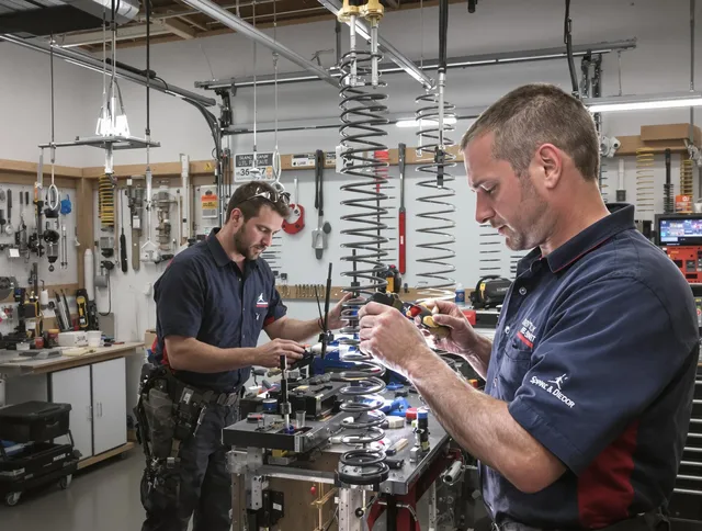 Garage door spring repair service by Waterbury Garage Door Repair in Waterbury